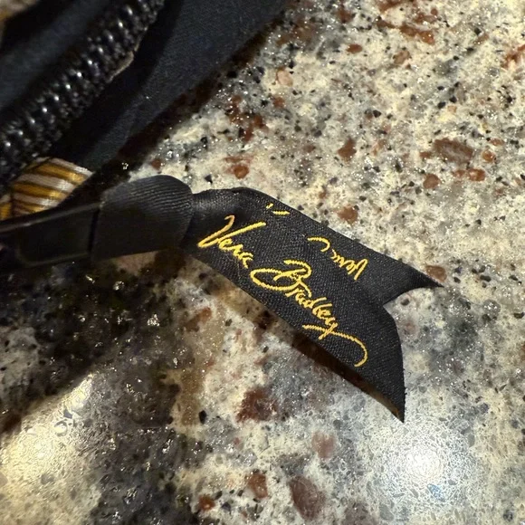 Vera Bradley “Yellow Bird” Shoulder Bag and matching small cosmetic bag - Picture 6 of 11